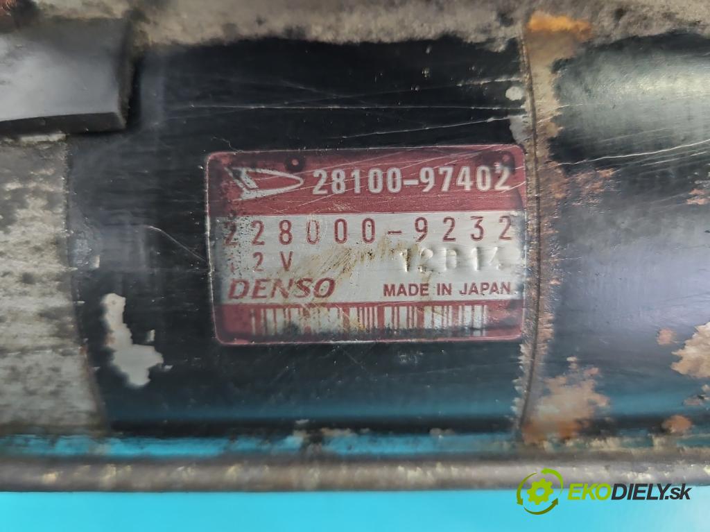 Daihatsu YRV 2000-2005 1.3 16V 87 HP manual 64 kW 1298 cm3 5- štartér 28100-97402 (Štartéry)