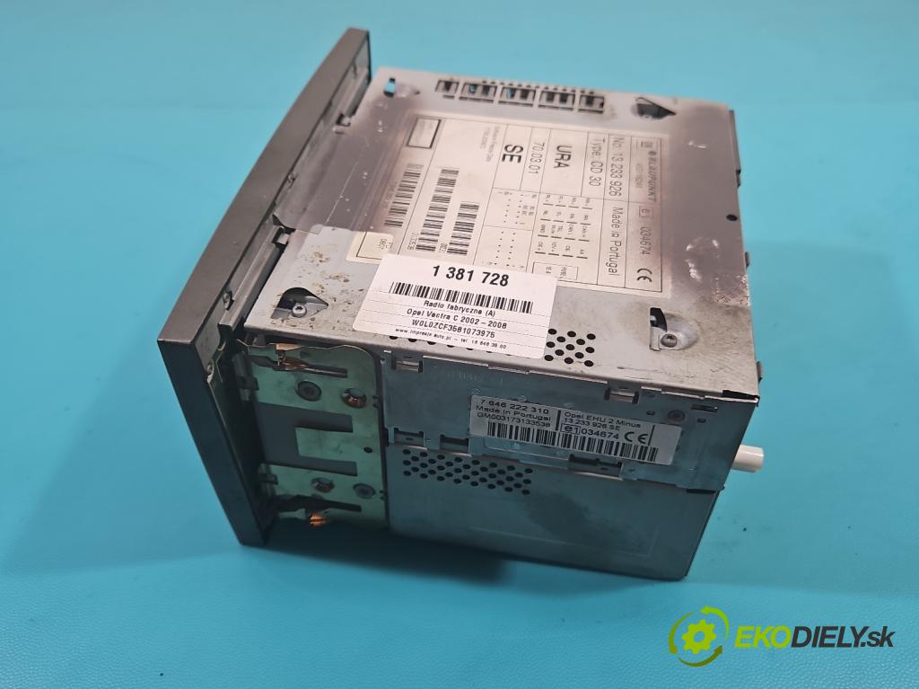 Opel Vectra C 2002-2008 1.9 cdti 120 HP manual 88 kW 1910 cm3 5- Radio originál 13233926