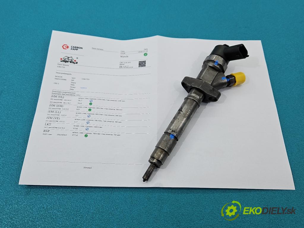 Renault Espace IV 2003-2014 2.2 dci 150 hp manual 110 kW 2188 cm3 5- vstřikovač 0445110084 (Vstřikovače)