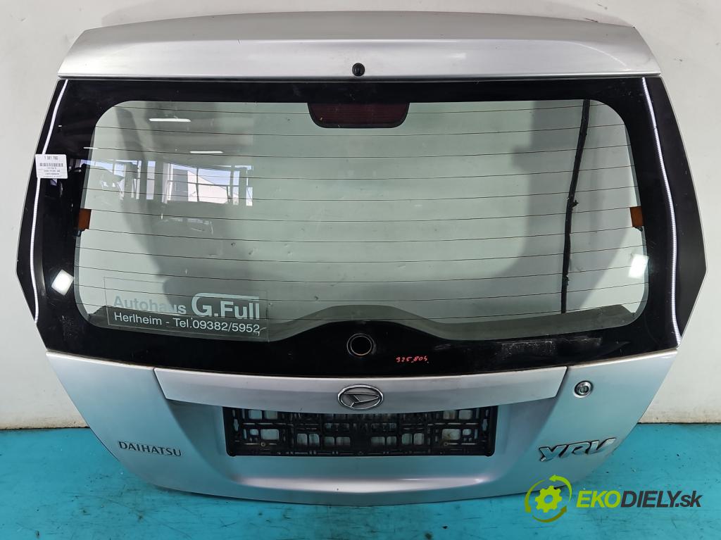 Daihatsu YRV 2000-2005 1.3 16V 87 hp manual 64 kW 1298 cm3 5- zadní kufrové dveře  (Zadní kapoty)