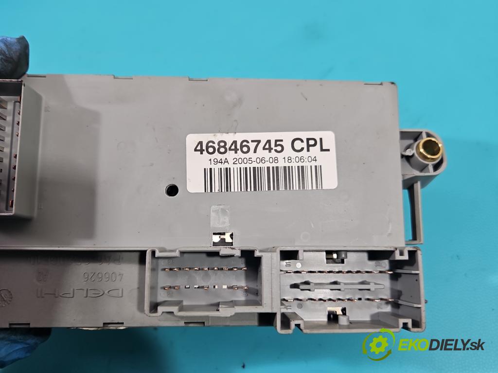 Fiat Croma II 2005-2010 1.9 jtd 120 hp manual 88 kW 1910 cm3 5- skříňka pojistková 46846744 (Pojistkové skříňky)