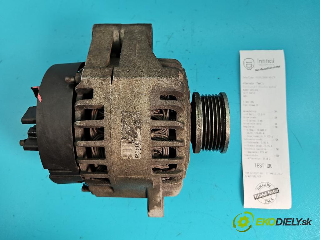 Fiat Croma II 2005-2010 1.9 jtd 120 HP manual 88 kW 1910 cm3 5- Alternator  (Alternátory)