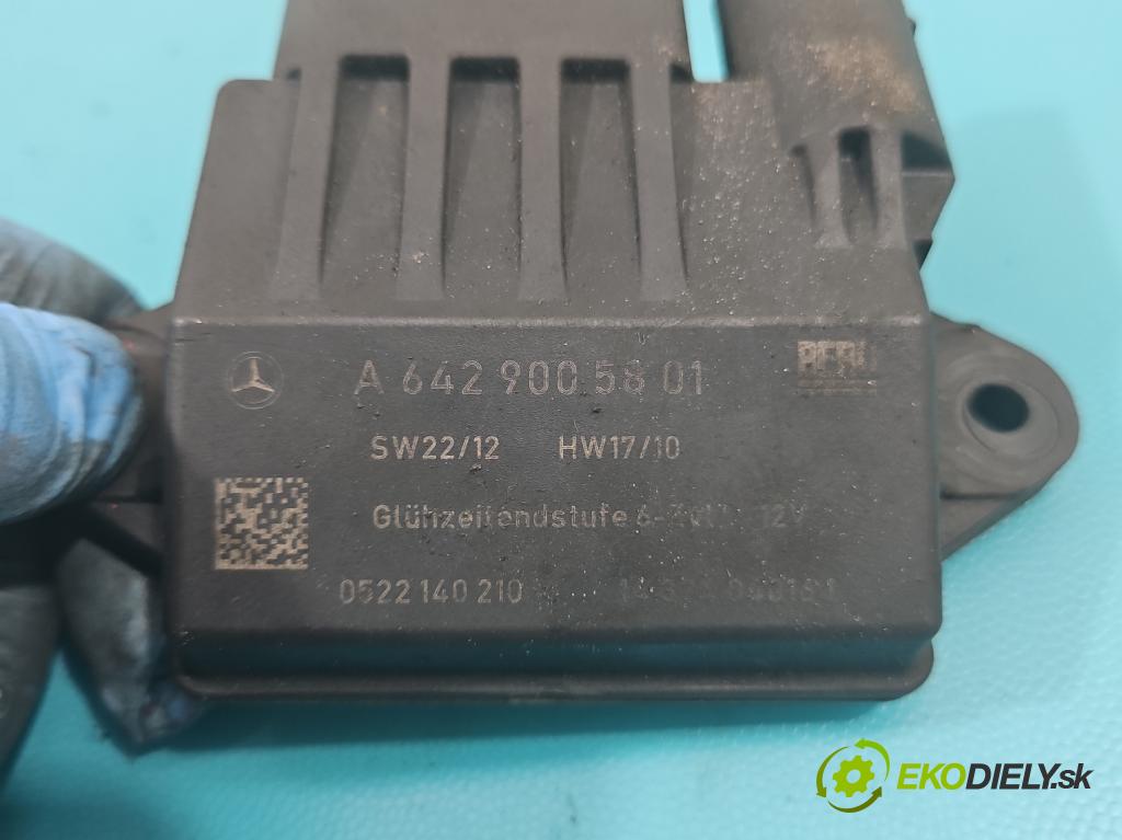 Mercedes E W212 2009-2016 3.0 cdi V6 204 HP automatic 150 kW 2987 cm3 5- Relé: svíčky: zařicích: A6429005801 (Relé)