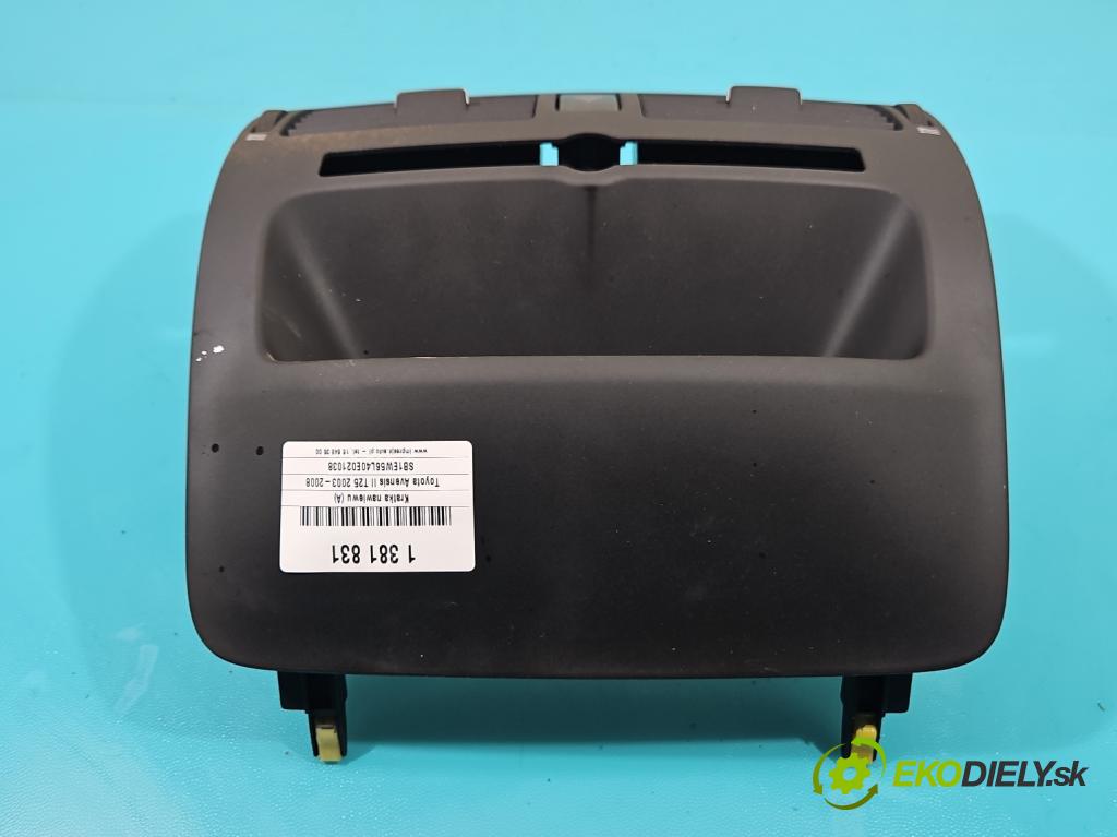 Toyota Avensis II T25 2003-2008 2.0 D4D 116 HP manual 85 kW 1995 cm3 5- Mřížka: kúrenia stredová  (Mriežky kúrenia (fukáre))