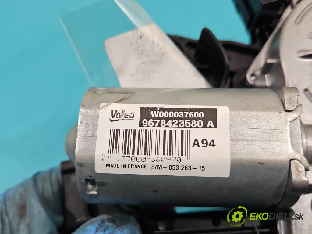 Peugeot 2008 I 2013-2019 1.2 THP 110 hp manual 81 kW 1199 cm3 5- motor stěrače zadní 9678423580