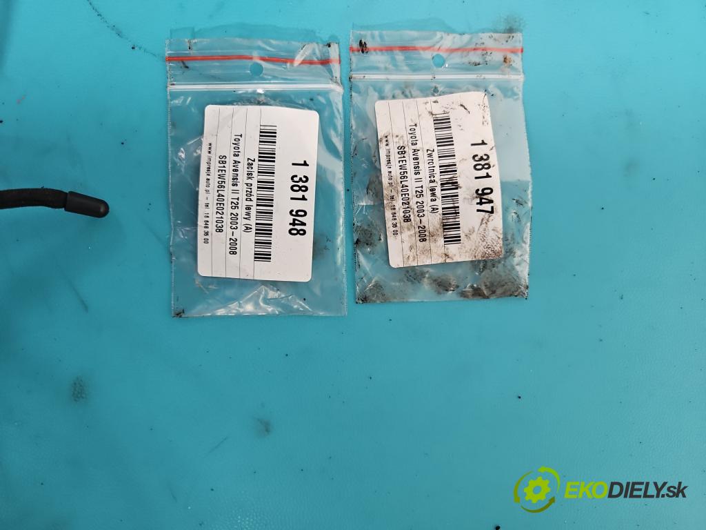 Toyota Avensis II T25 2003-2008 2.0 D4D 116 HP manual 85 kW 1995 cm3 5- náboj ľavé  (Náboje)