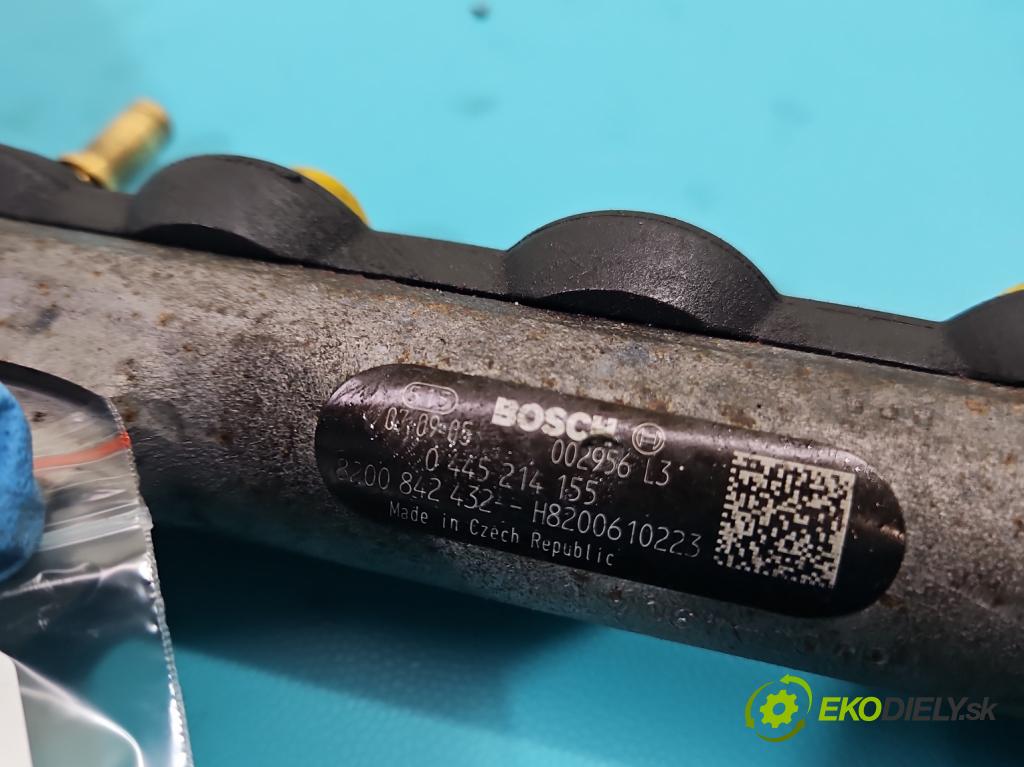 Nissan Qashqai I J10 2006-2013 2.0 dci 150 HP manual 110 kW 1994 cm3 5- lišta vstrekovacia 0445214155 (Vstrekovacie lišty)