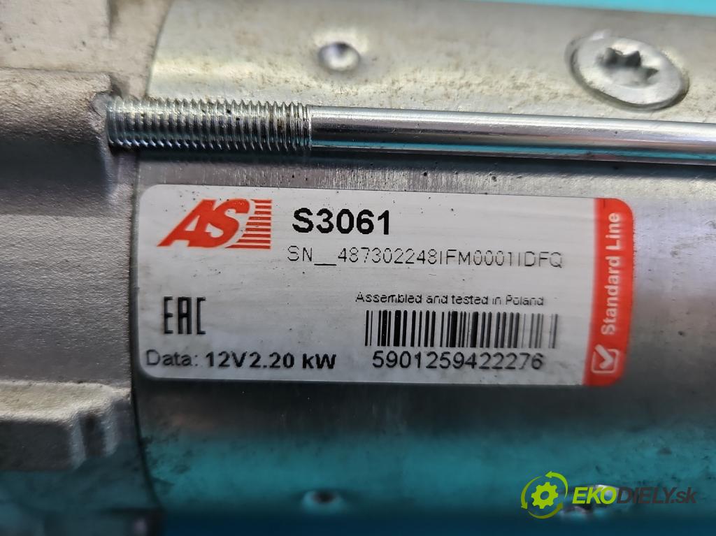 Nissan Qashqai I J10 2006-2013 2.0 dci 150 HP manual 110 kW 1994 cm3 5- štartér S3061 (Štartéry)