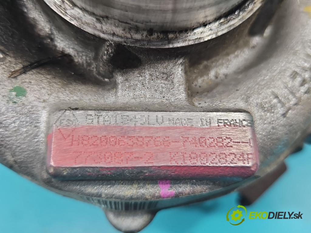 Nissan Qashqai I J10 2006-2013 2.0 dci 150 HP manual 110 kW 1994 cm3 5- turbodúchadlo, turbo 773087-2 (Turbodúchadlo (kompletné))