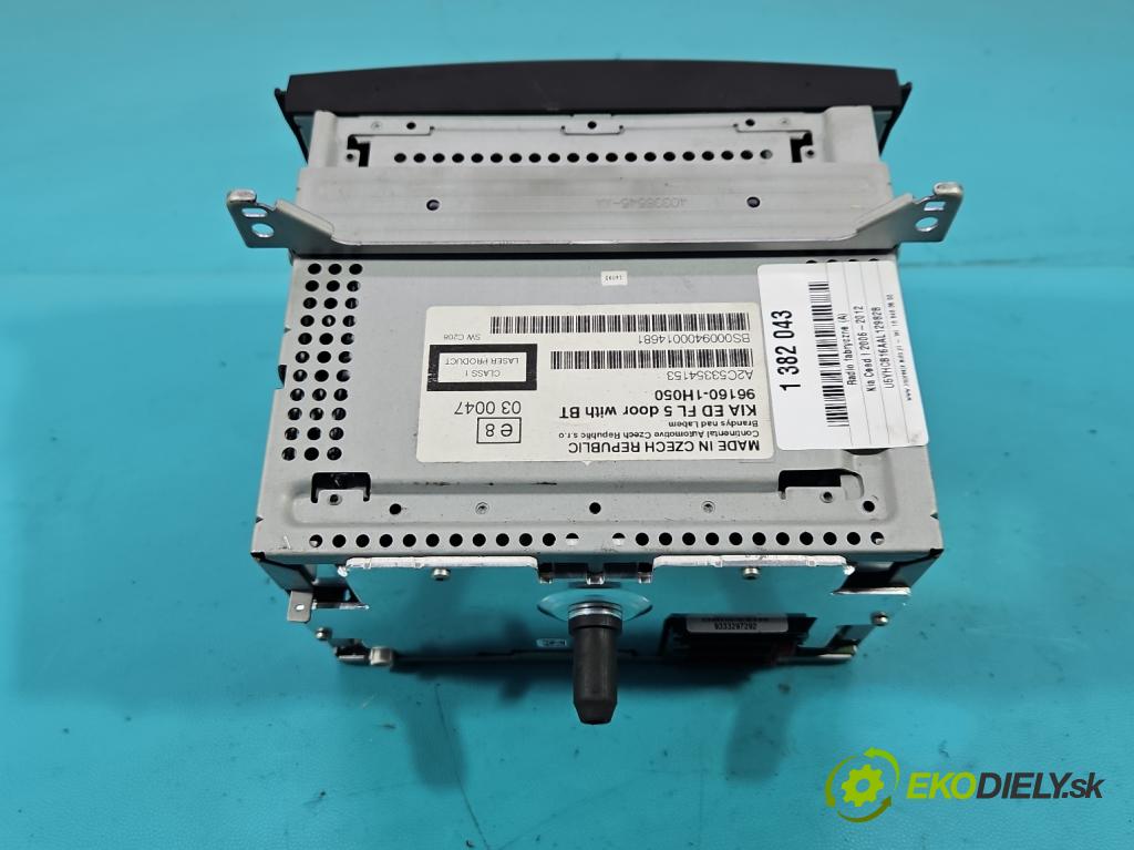 Kia Ceed I 2006-2012 1.6 crdi 116 HP manual 85 kW 1582 cm3 5- Radio originál 96160-1H050