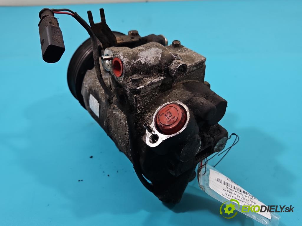 Vw Polo IV 9N 2001-2009 1.2 12V 64 hp manual 47 kW 1198 cm3 5- Kompresor: klíma 6Q0820803G (Kompresory)