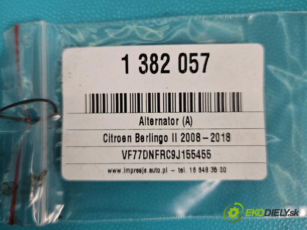 Citroen Berlingo II 2008-2018 1.6 16V 90 HP manual 66 kW 1587 cm3 5- Alternator 0124525035 (Alternátory)