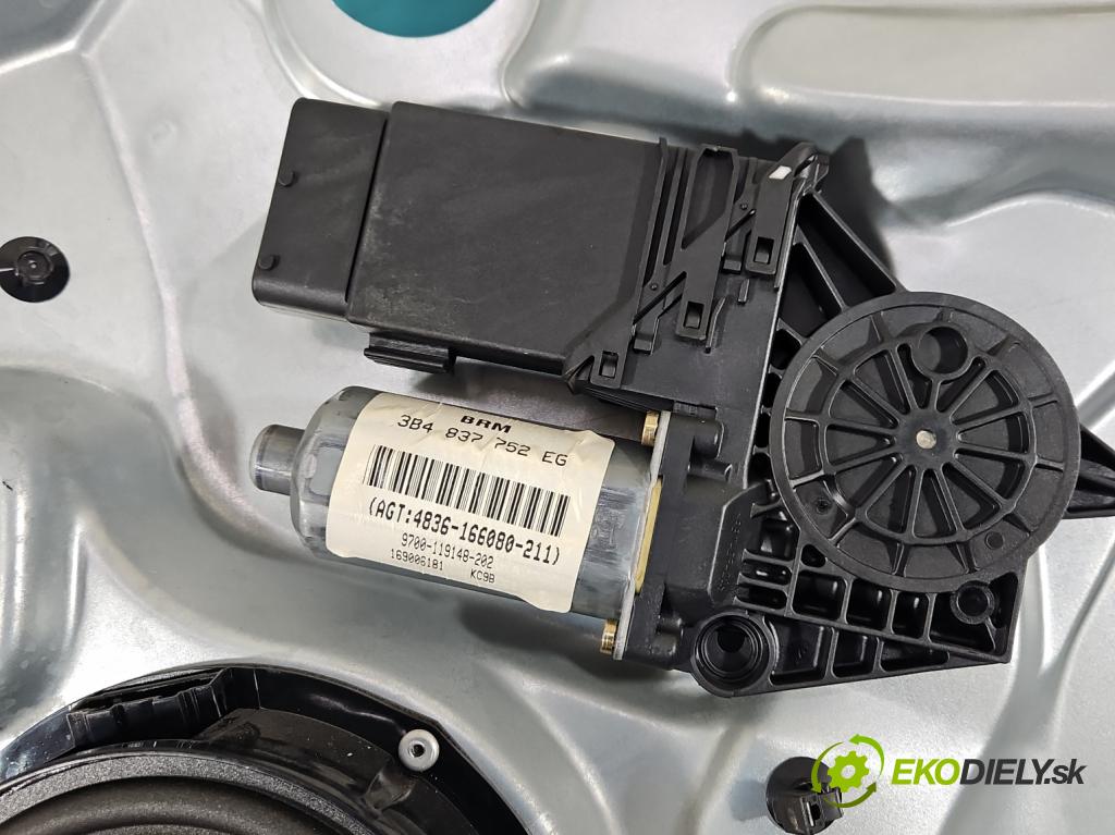 Vw Passat B5 1995-2005 1.8 20V 125 hp manual 92 kW 1781 cm3 5- mechanismus stahování přední pravý 3B4837752EG