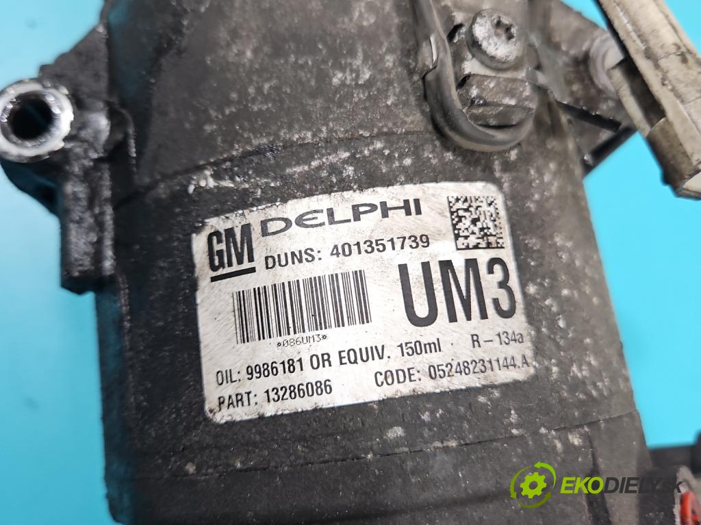 Opel Astra III 2004-2014 1.7 cdti 101 hp manual 74 kW 1686 cm3 5- Kompresor: klíma 13286086 (Kompresory)