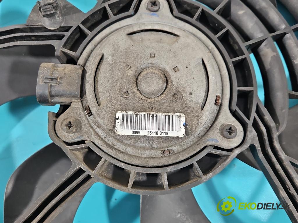 Peugeot 207 1.6 hdi 92 HP manual 68 kW 1560 cm3 5- Ventilátor chladiča 9682895680