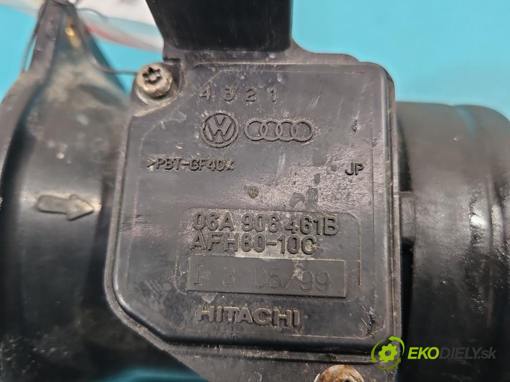 Seat Toledo II 1998-2004 1.6 SR 101 HP manual 74 kW 1595 cm3 4- průtokoměr: 06A906461B (Váhy vzduchu)