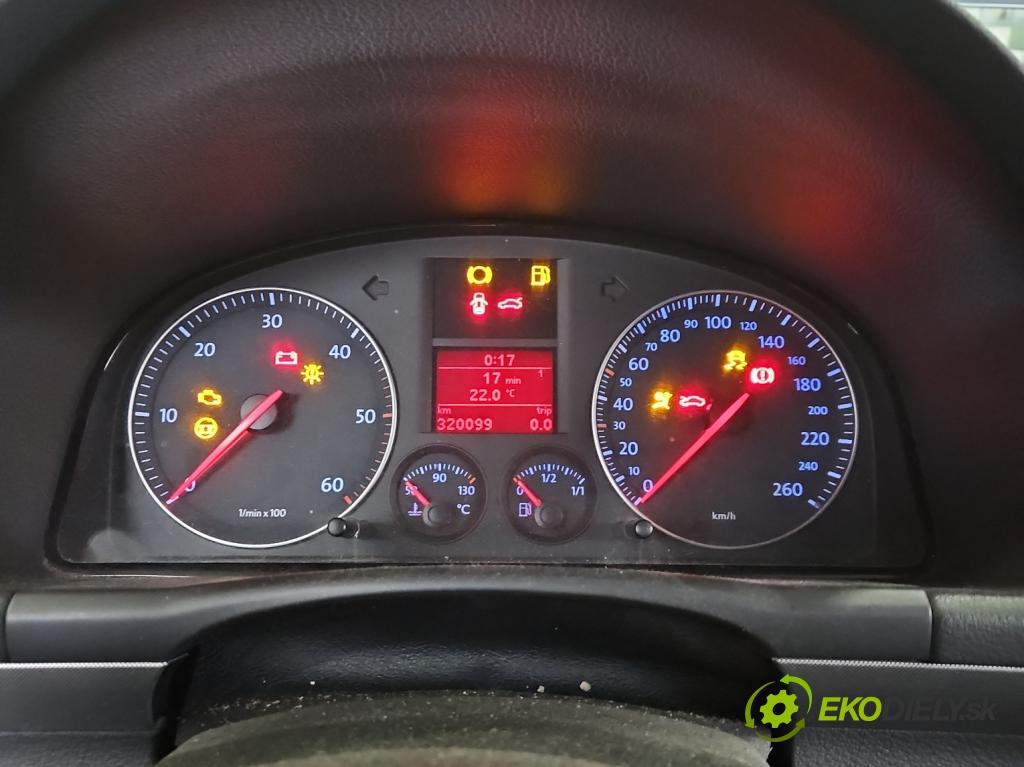 Vw Touran I 2003-2015 1.9 tdi 105 HP manual 77 kW 1896 cm3 5- prístrojovka/ budíky 1T0920862F (Prístrojové dosky, displeje)