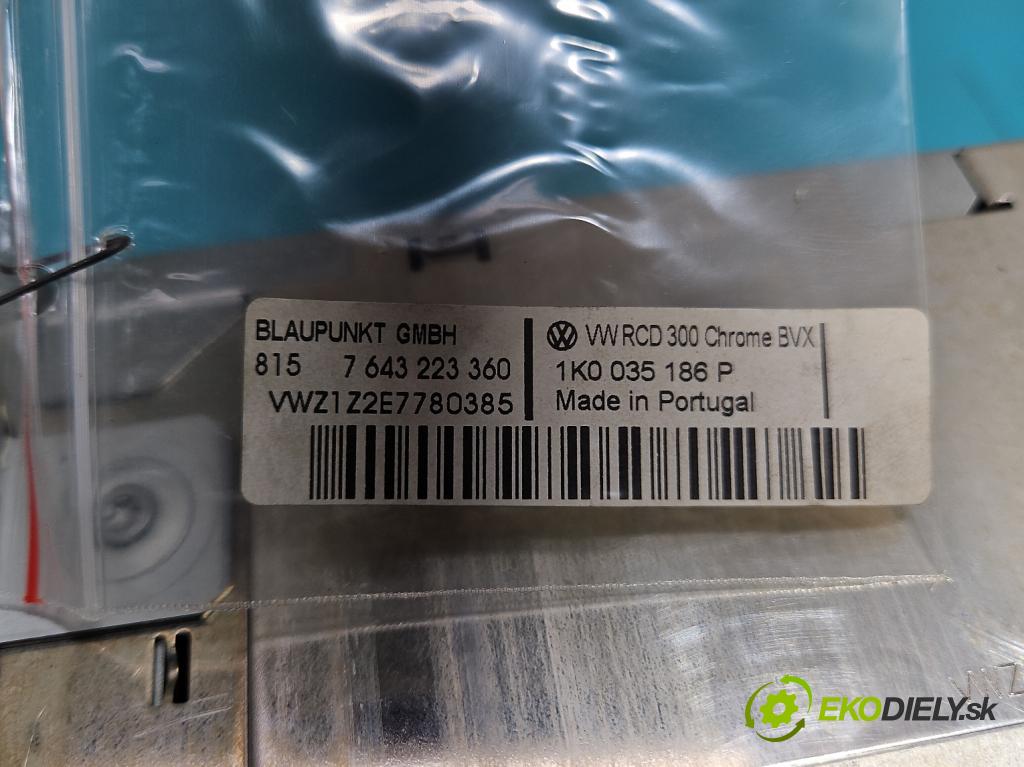 Vw Touran I 2003-2015 1.9 tdi 105 HP manual 77 kW 1896 cm3 5- Radio originál 1K0035186P
