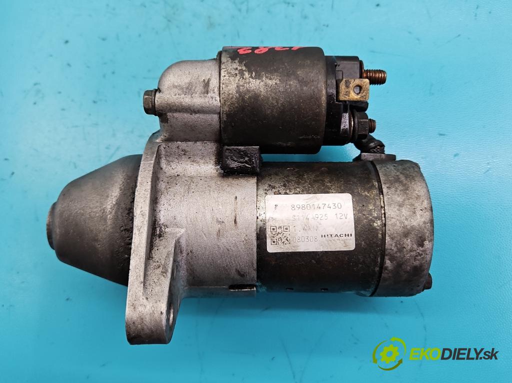 Opel Astra III 2004-2014 1.7 cdti 101 HP manual 74 kW 1686 cm3 5- štartér 8980147430 (Štartéry)