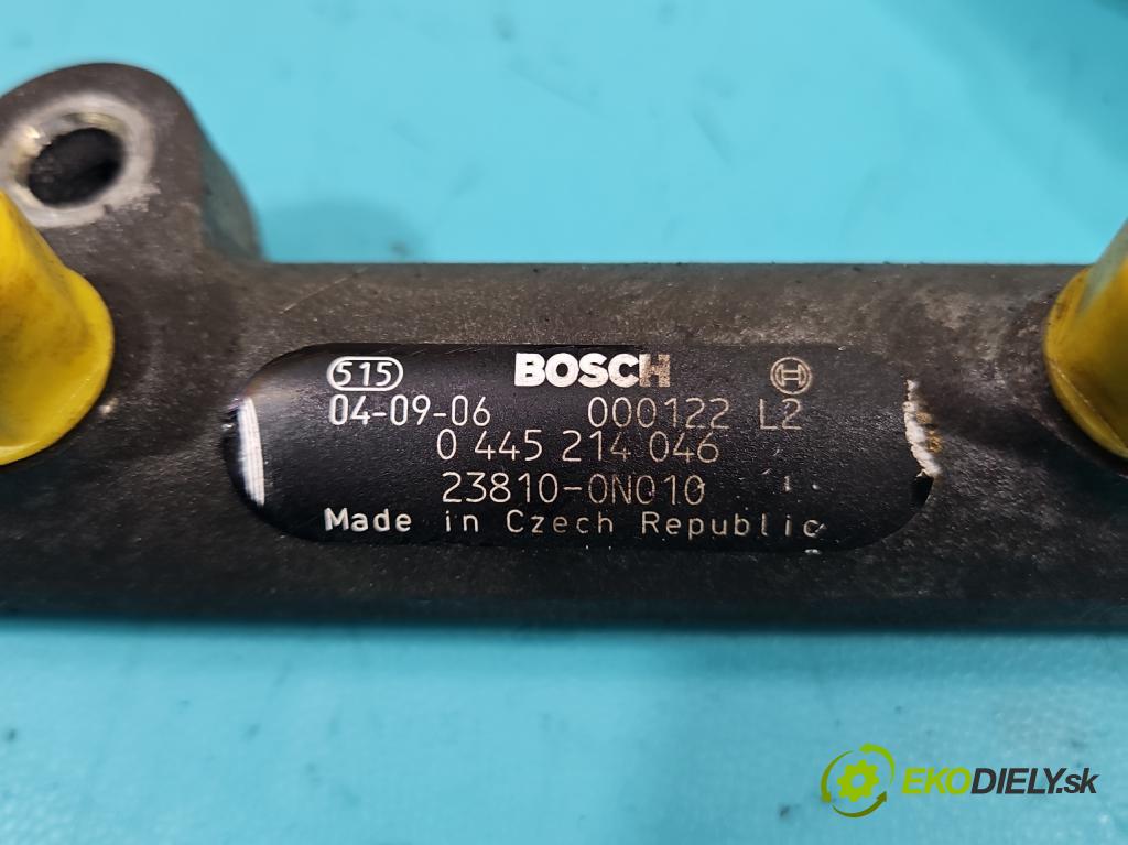 Toyota Yaris I 1999-2005 1.4 D4D 75 HP manual 55 kW 1364 cm3 5- lišta vstrekovacia 0445214046 (Vstrekovacie lišty)