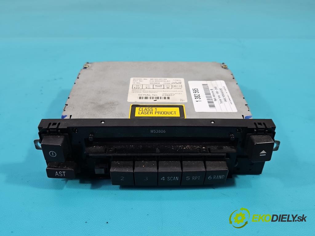Toyota Yaris I 1999-2005 1.4 D4D 75 HP manual 55 kW 1364 cm3 5- Radio originál 86120-0D140