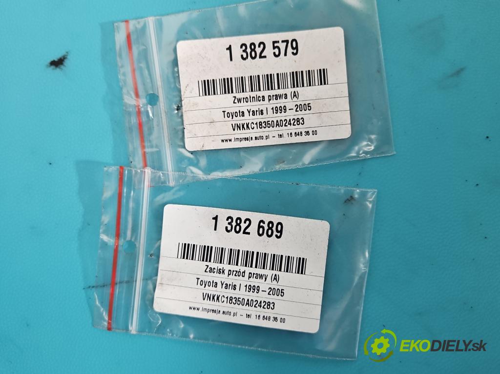 Toyota Yaris I 1999-2005 1.4 D4D 75 HP manual 55 kW 1364 cm3 5- náboj pravé  (Náboje)