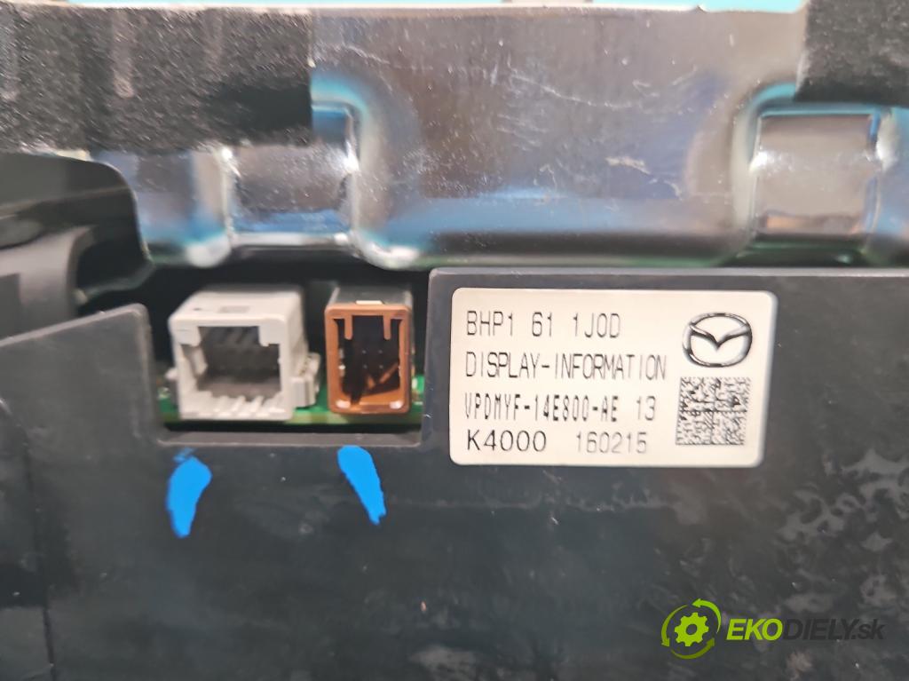 Mazda 3 III BM 2013-2018 2.0 16V 155 HP manual 114 kW 1998 cm3 4- Zobrazit: BHP1611J0D (Prístrojové dosky, displeje)