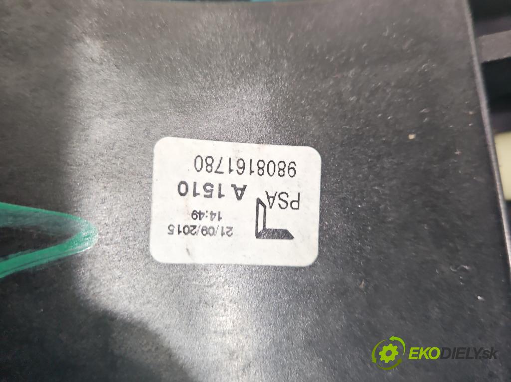 Peugeot 2008 I 2013-2019 1.2 VTi: 110 HP manual 81 kW 1199 cm3 5- Páka: Změny: stupeň,rýchlosť 9808161780 (Rýchlostné páky / kulisy)