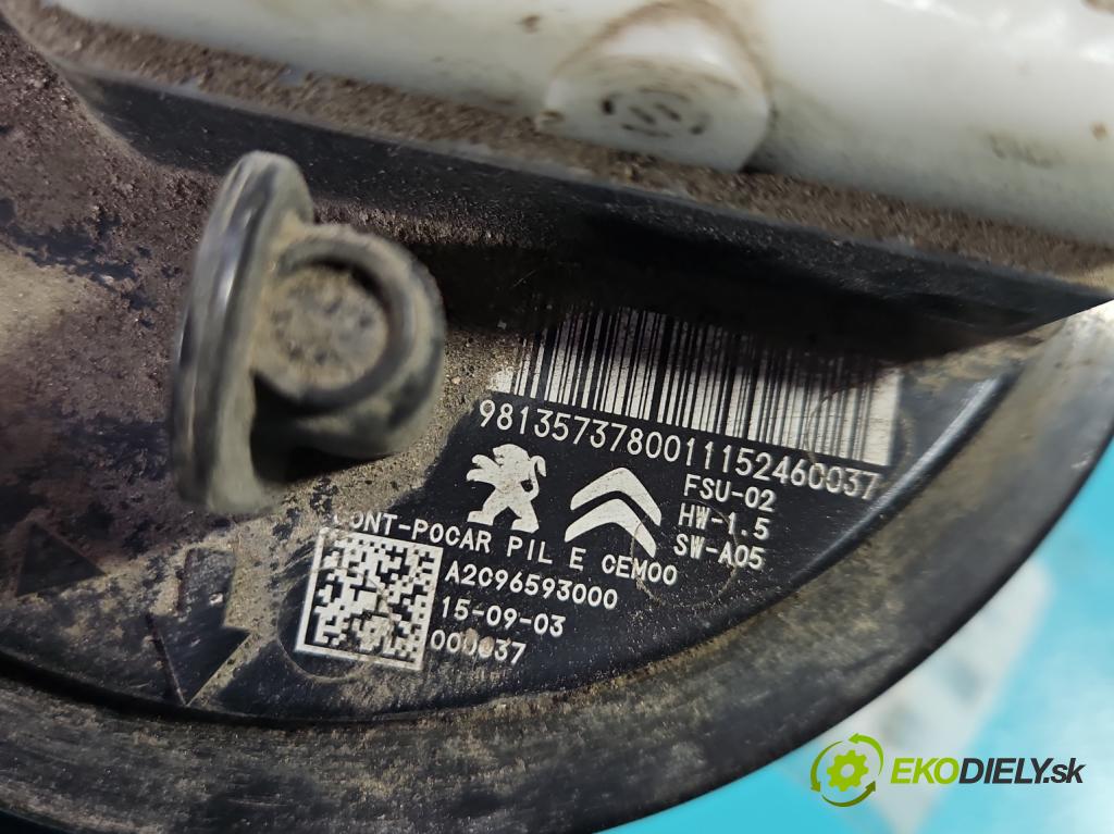 Peugeot 2008 I 2013-2019 1.2 VTi 110 hp manual 81 kW 1199 cm3 5- čerpadlo paliva 9813573780