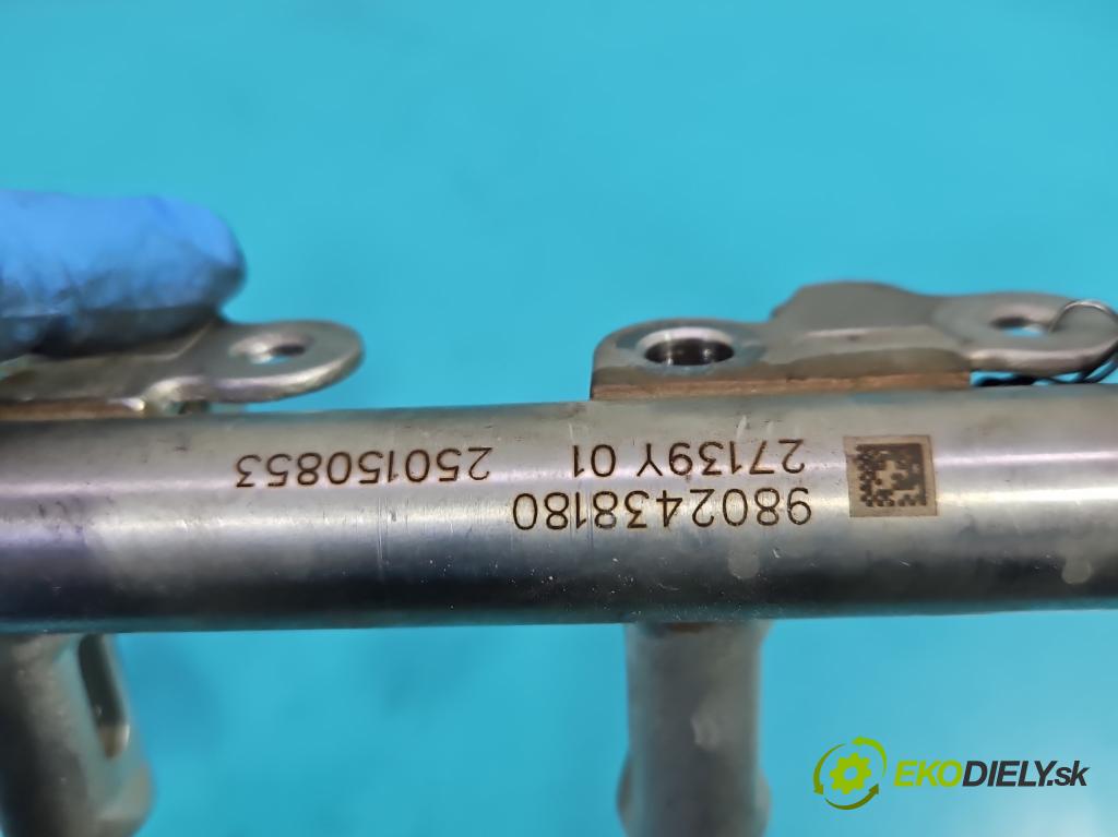 Peugeot 2008 I 2013-2019 1.2 THP 110 HP manual 81 kW 1199 cm3 5- lišta vstrekovacia 9802438180 (Vstrekovacie lišty)