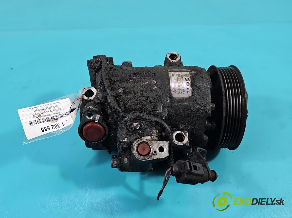 Vw Polo IV 9N 2001-2009 1.2 12V 64 hp manual 47 kW 1198 cm3 5- Kompresor: klíma 6Q0820803G (Kompresory)