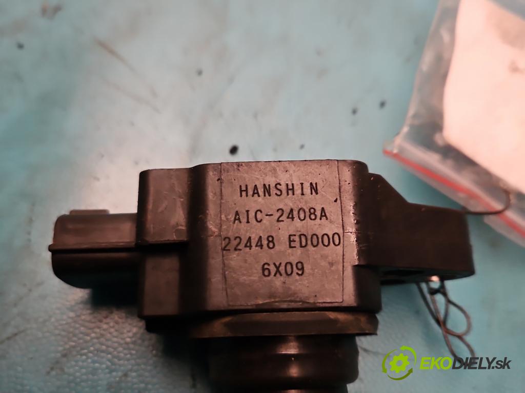 Nissan Tiida 1.8 16V 125 HP automatic 92 kW 1769 cm3 5- cievka zapaľovacia 22448ED000 (Zapaľovacie cievky, moduly)