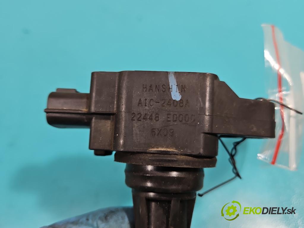 Nissan Tiida 1.8 16V 125 HP automatic 92 kW 1769 cm3 5- cievka zapaľovacia 22448-ED000 (Zapaľovacie cievky, moduly)