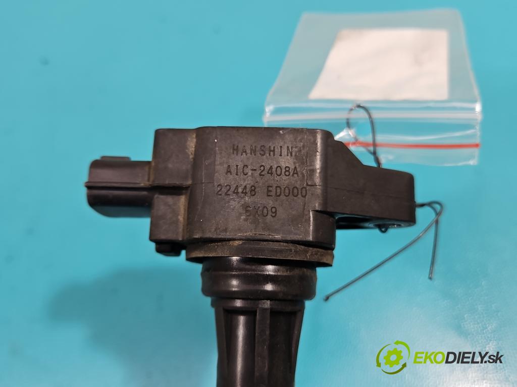 Nissan Tiida 1.8 16V 125 HP automatic 92 kW 1769 cm3 5- cievka zapaľovacia 22448-ED000 (Zapaľovacie cievky, moduly)