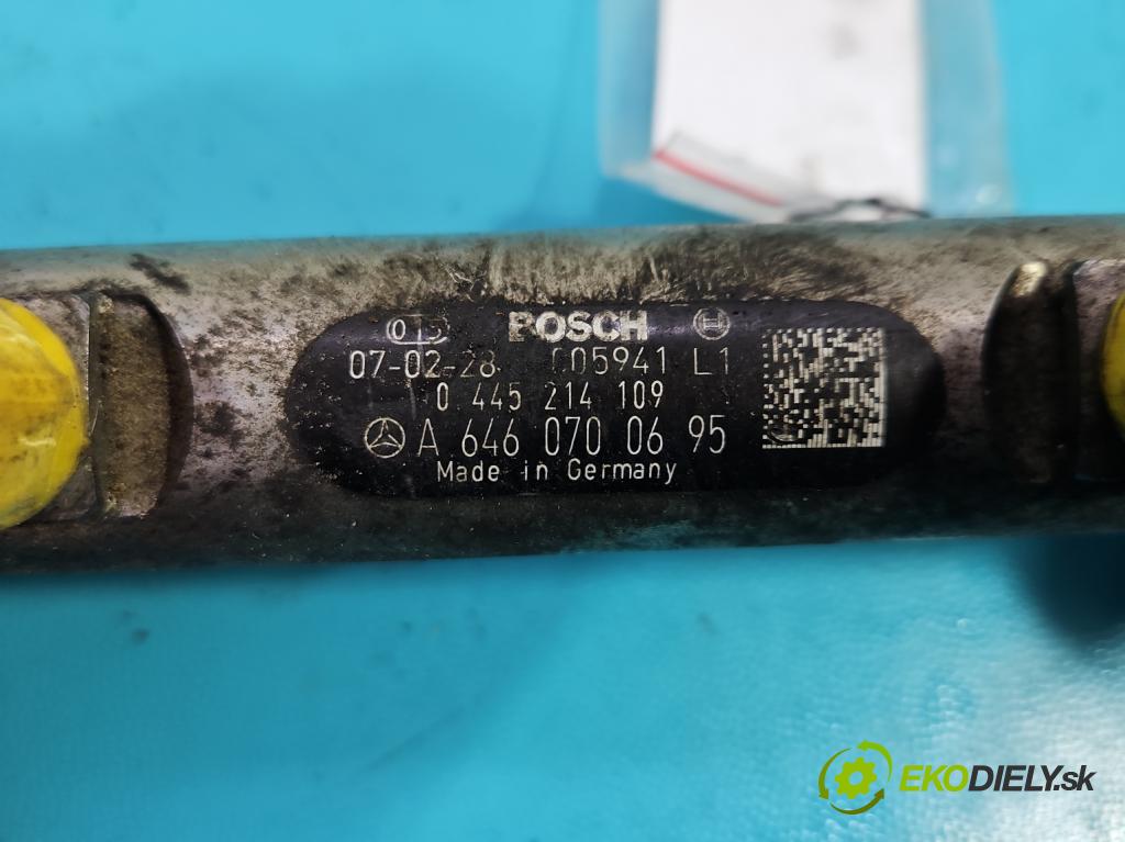 Mercedes Vito W639 2003-2014 2,2.0 cdi 109 HP manual 80 kW 2148 cm3 5- lišta vstrekovacia 0445214109 (Vstrekovacie lišty)