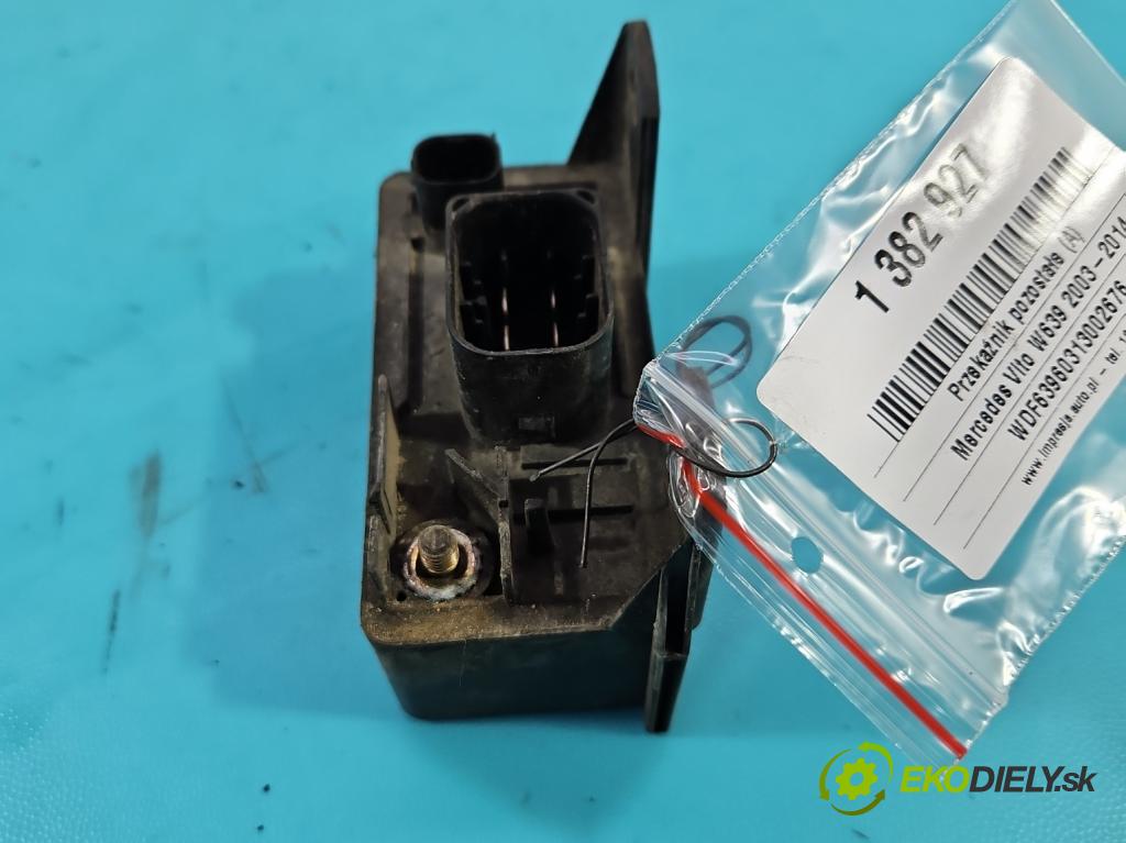 Mercedes Vito W639 2003-2014 2,2.0 cdi 109 HP manual 80 kW 2148 cm3 5- Relé: svíčky: zařicích: 0255452832 (Relé)