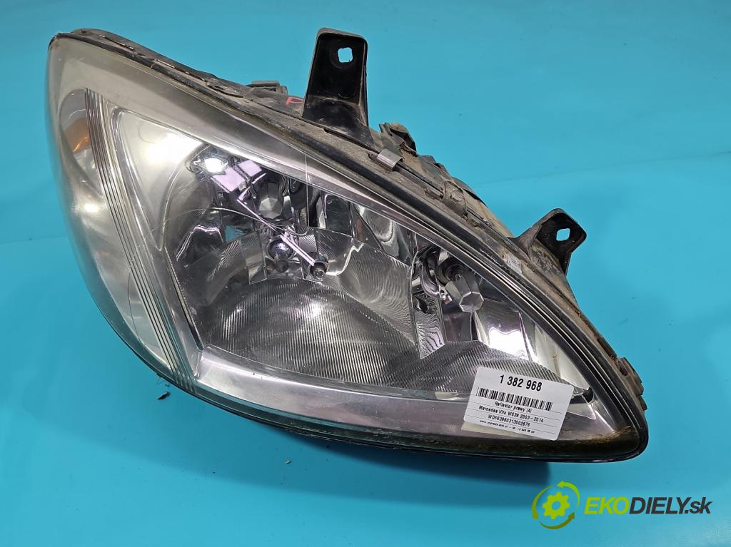 Mercedes Vito W639 2003-2014 2,2.0 cdi 109 HP manual 80 kW 2148 cm3 5- Reflektor: pravý  (Pravé)