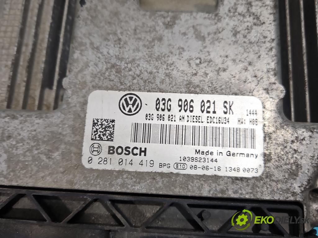 Seat Altea 1.9 tdi (BXE) 105 hp manual 77 kW 1896 cm3 5- řídící jednotka motoru 03G906021SK