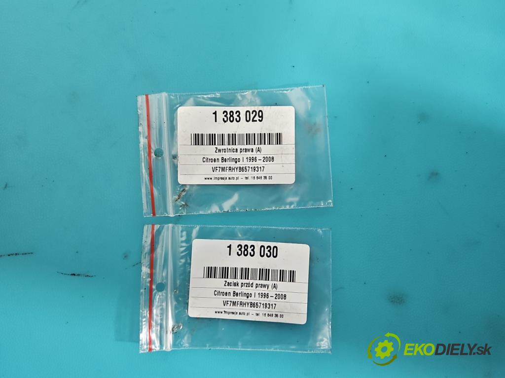 Citroen Berlingo I 1996-2008 2.0 hdi 90 HP manual 66 kW 1997 cm3 5- náboj pravé  (Náboje)