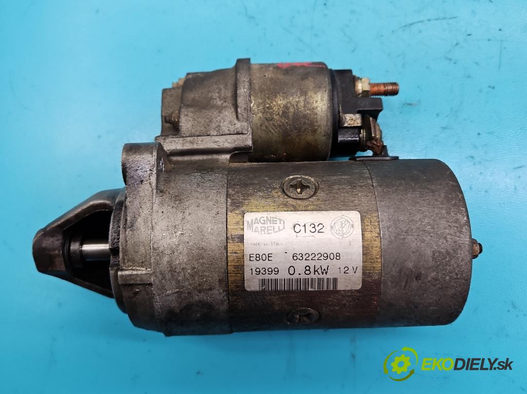 Fiat Seicento 0.9 39 HP manual 29 kW 899 cm3 3- štartér 63222908 (Štartéry)