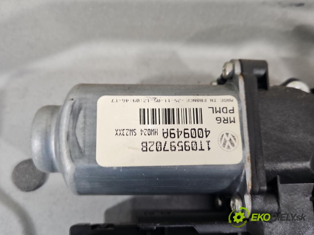 Vw Touran I 2003-2015 1.9 tdi 105 hp manual 77 kW 1896 cm3 5- mechanismus stahování přední pravý 1T0959702B