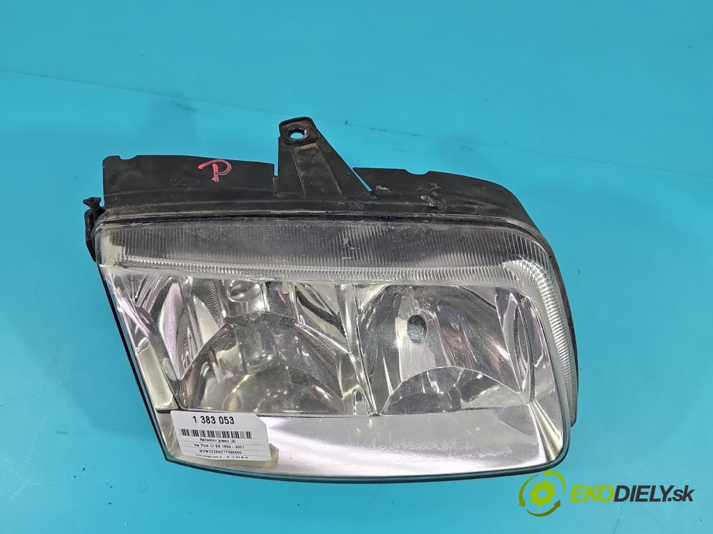 Vw Polo III 6N 1994-2001 1.4 16V 75 HP manual 55 kW 1390 cm3 3- Reflektor: pravý 6N1941016AD (Pravé)