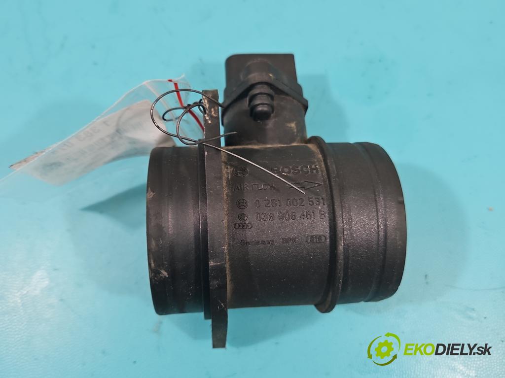 Vw Touran I 2003-2015 1.9 tdi 105 HP manual 77 kW 1896 cm3 5- průtokoměr: 0281002531 (Váhy vzduchu)