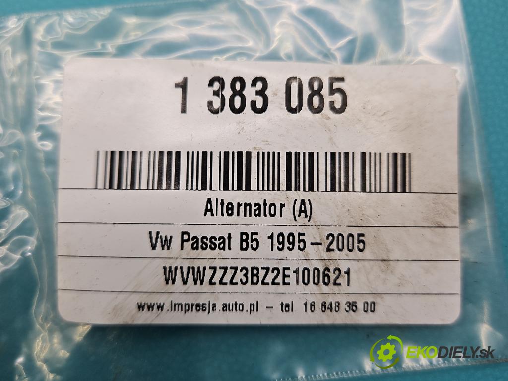 Vw Passat B5 1995-2005 1.8 T 150 hp manual 110 kW 1781 cm3 5- Alternator 071903016C (Alternátory)