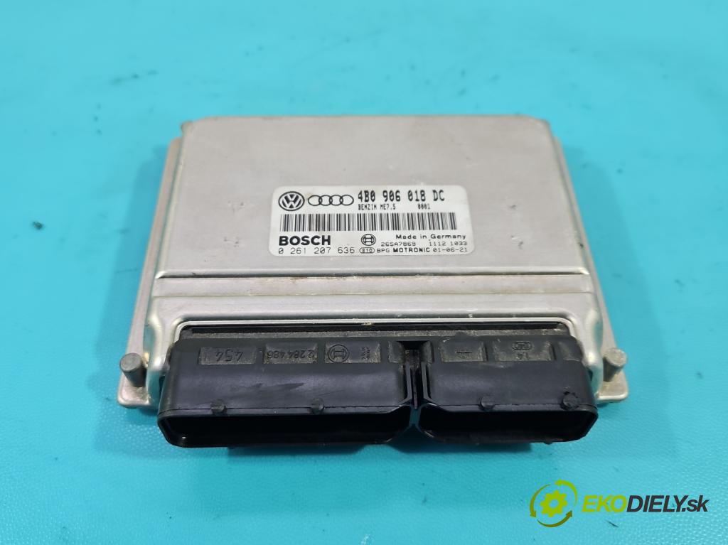 Vw Passat B5 1995-2005 1.8 T 150 hp manual 110 kW 1781 cm3 5- řídící jednotka motoru 4B0906018DC