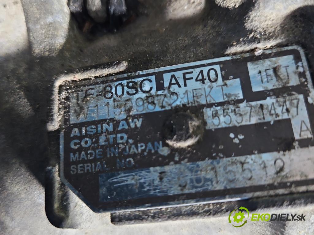 Opel Insignia A 2008-2017 2.0 cdti 131 HP automatic 96 kW 1956 cm3 5- prevodovka stupeň,rýchlosť automat 55571447