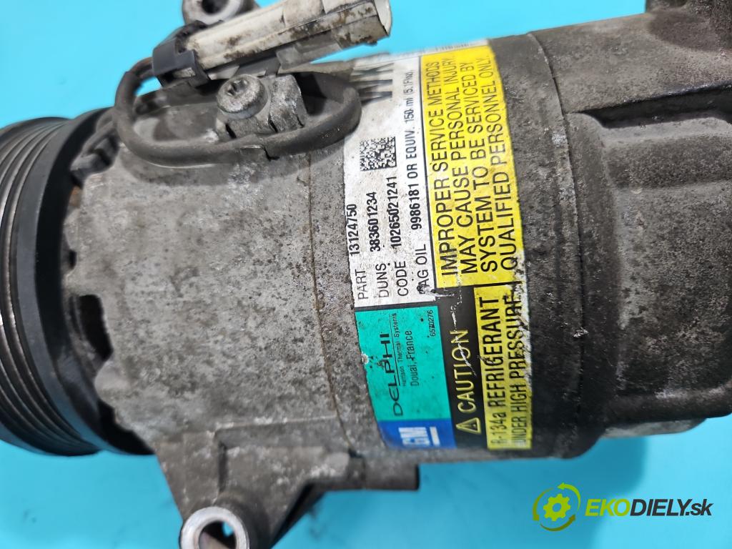 Opel Astra II 1998-2009 1.6 16V 105 hp manual 77 kW 1598 cm3 5- Kompresor: klíma 13124750 (Kompresory)