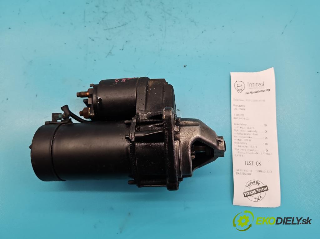 Opel Astra II 1998-2009 1.6 16V 105 HP manual 77 kW 1598 cm3 5- štartér  (Štartéry)