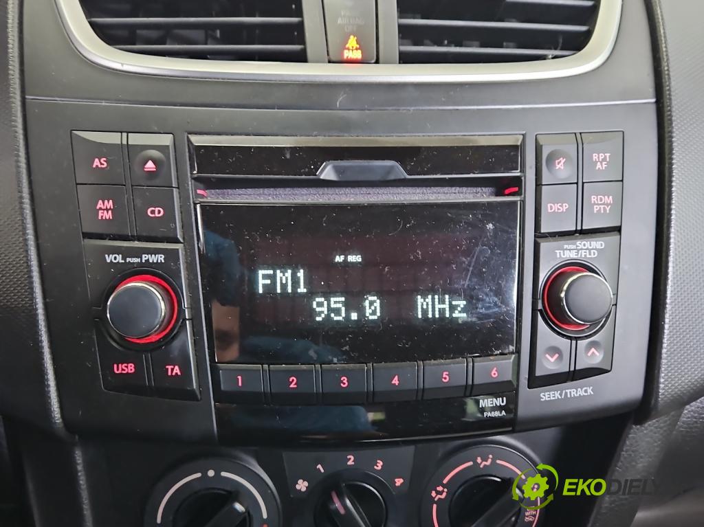Suzuki Swift Mk7 2010-2017 1.2 16V 94 HP manual 69 kW 1242 cm3 5- Radio originál 39101-68LA0-HVW