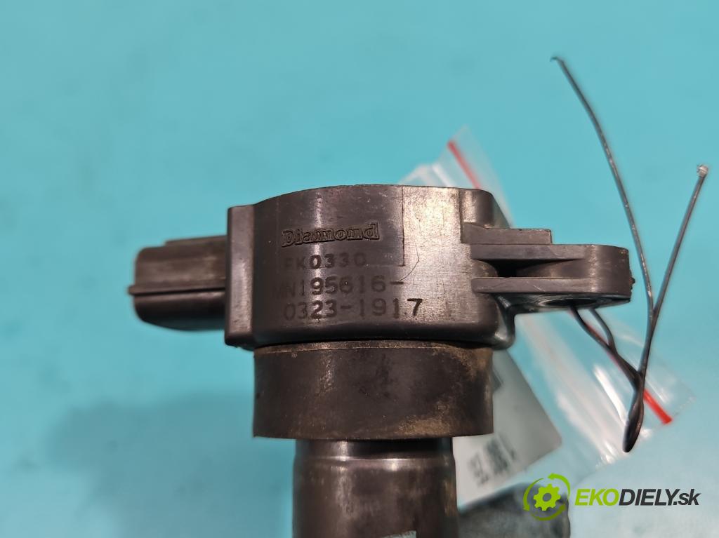 Mitsubishi Colt Z30 VI 2004-2012 1.3 16V 95 HP manual 70 kW 1332 cm3 5- cievka zapaľovacia MN195616 (Zapaľovacie cievky, moduly)